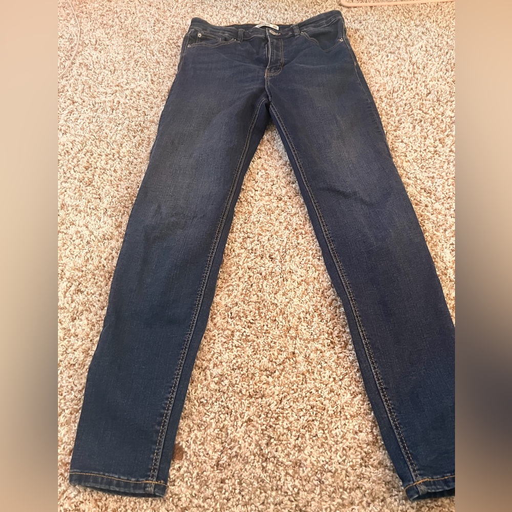 Pull and Bear dark wash skinny jeans